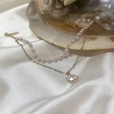 Generic Retro Double-Layer Pearl Bracelet